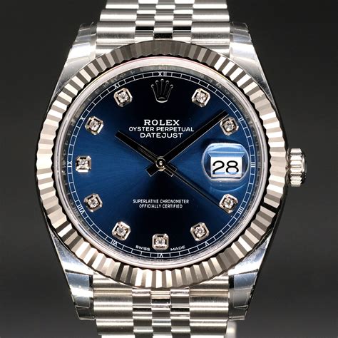 rolex datejust light blue dial|Rolex Datejust blue face 41mm.